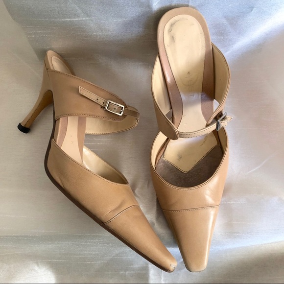 nine west nude shoes